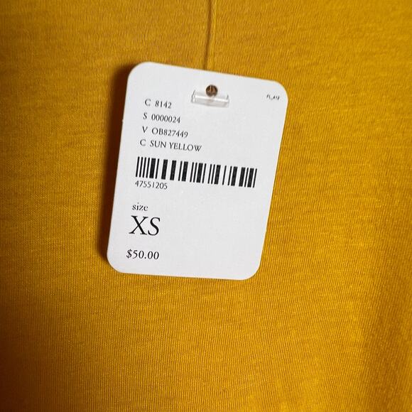 Free People Beach All Day Long Midi T-Shirt Dress in Sun Yellow Size XS - Picture 12 of 12